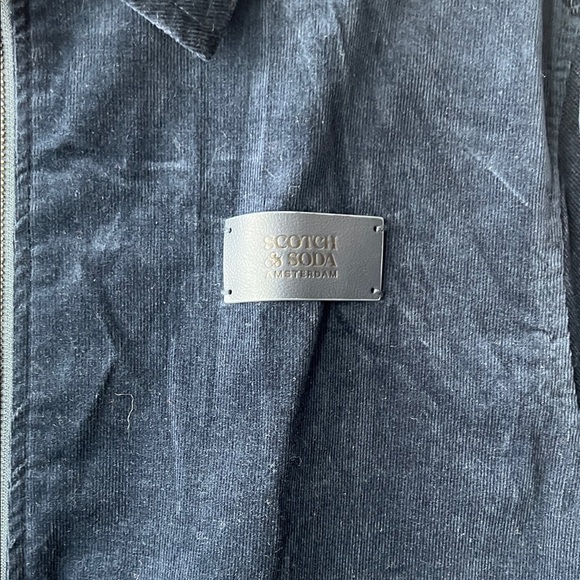 Scotch & Soda Men's Navy Corduroy Zip-Up Jacket - Picture 5 of 9